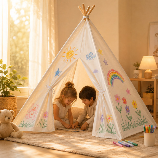 Tienda Tipi Infantil para Pintar y Lavable