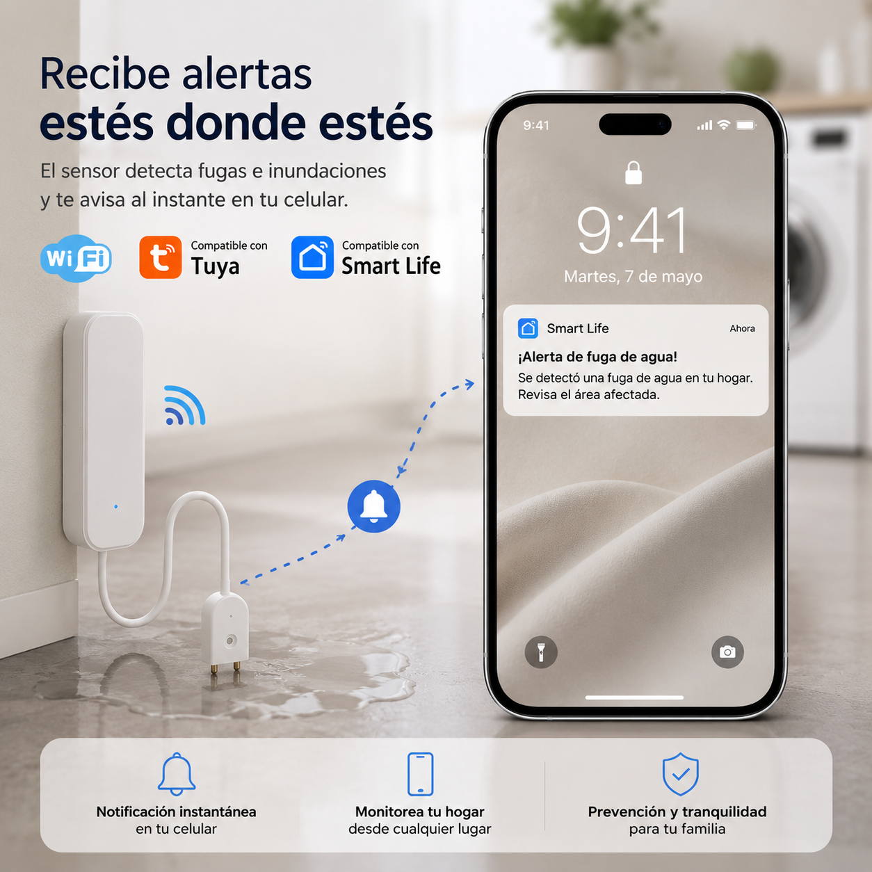 Detector Inteligente de Fugas de Agua WiFi