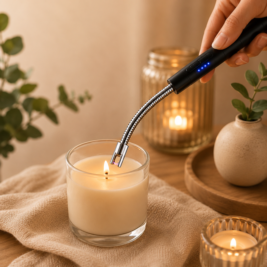 Encendedor Eléctrico USB Flexible Recargable para Velas, Cocina y Parrilla