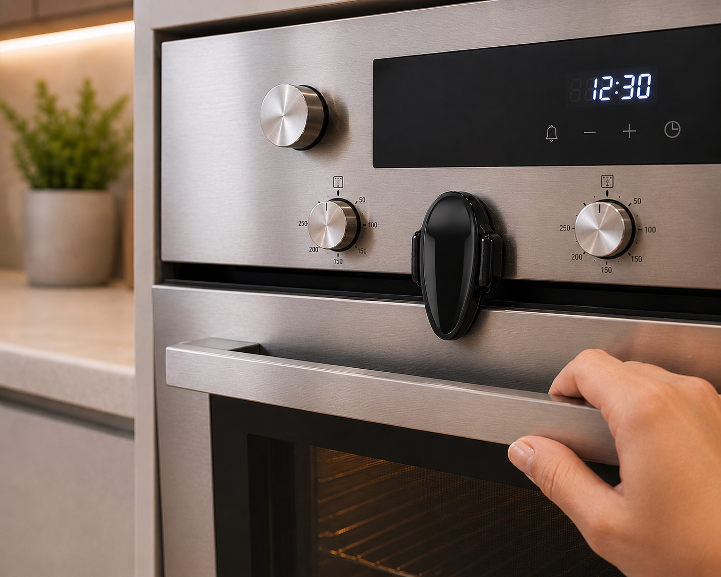 Seguro con Bloqueo para Horno y Microondas | Seguridad Infantil